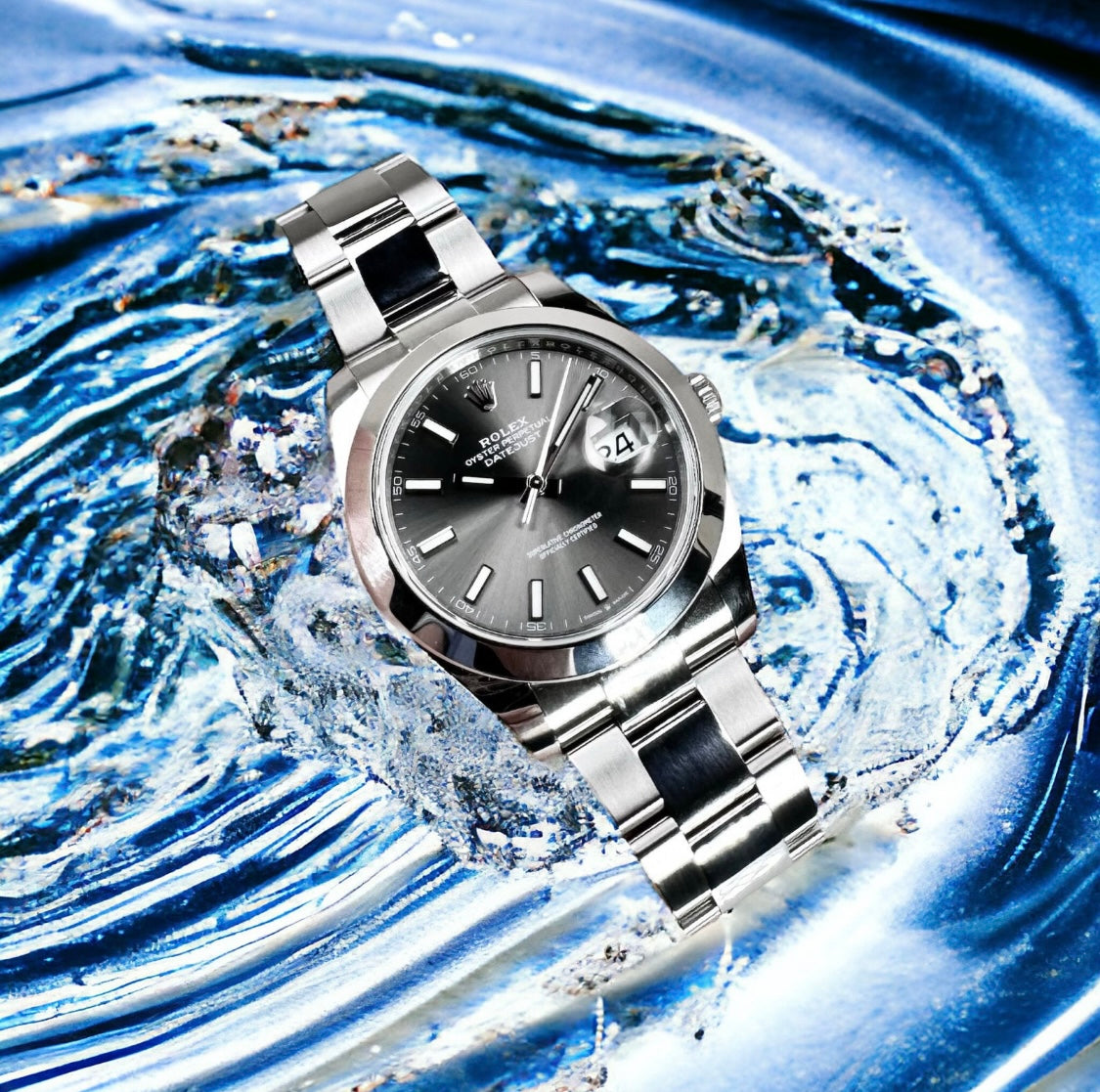 ROLEX DATEJUST 41 126300
DARK RHODIUM DIAL