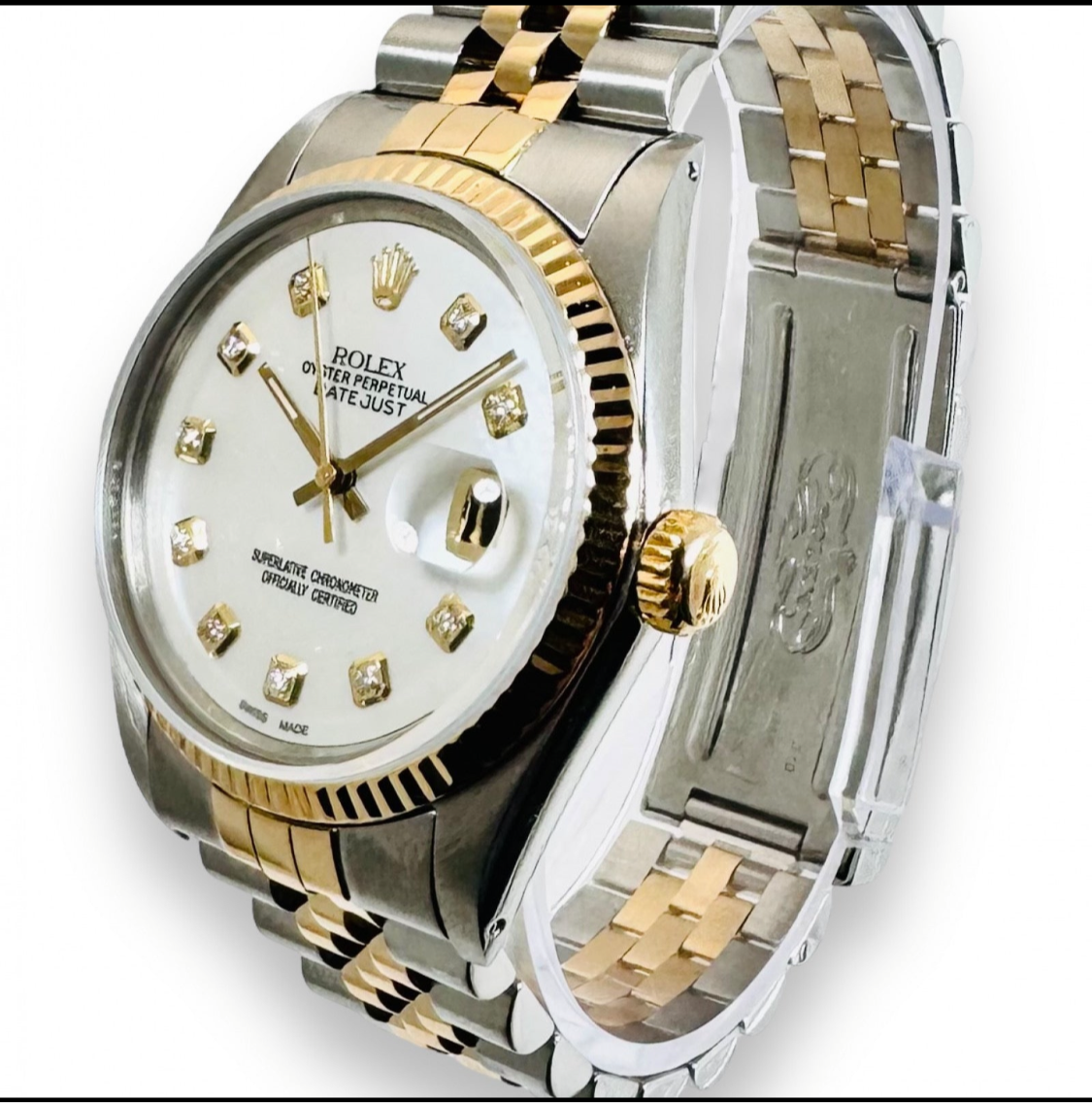 ROLEX DATEJUST 16013
MOTHER OF PEARL DIAMOND DIAL