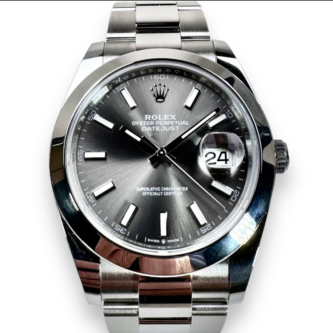 ROLEX DATEJUST 41 126300
DARK RHODIUM DIAL