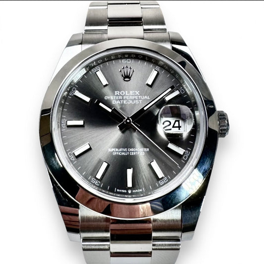 ROLEX DATEJUST 41 126300
DARK RHODIUM DIAL