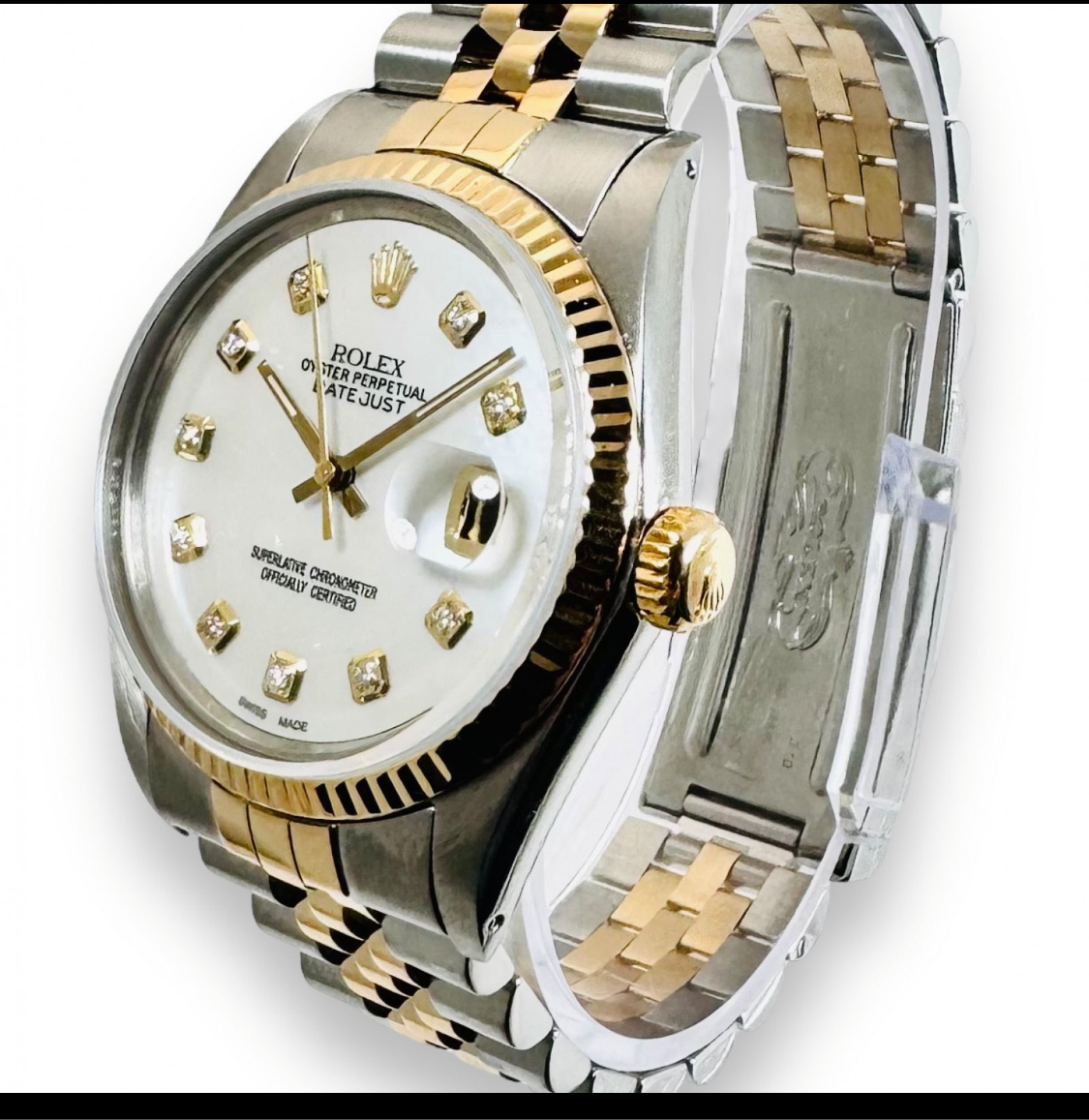 ROLEX DATEJUST 16013
MOTHER OF PEARL DIAMOND DIAL