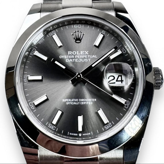 ROLEX DATEJUST 41 126300
DARK RHODIUM DIAL