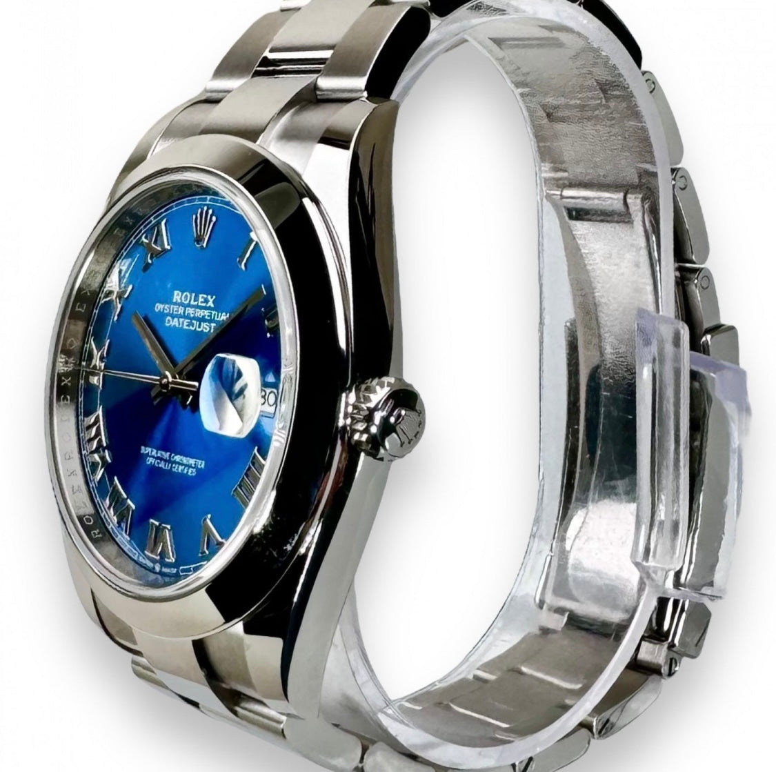 ROLEX DATEJUST 41 MM BLUE ROMAN DIAL UNWORN 2024